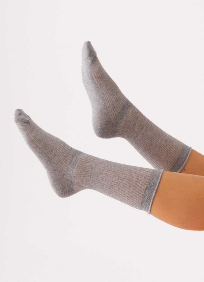 Ludde Ankle Socks - Grey