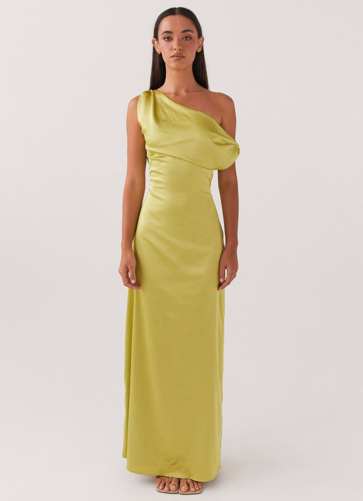Heart Of Glass Satin Maxi Dress