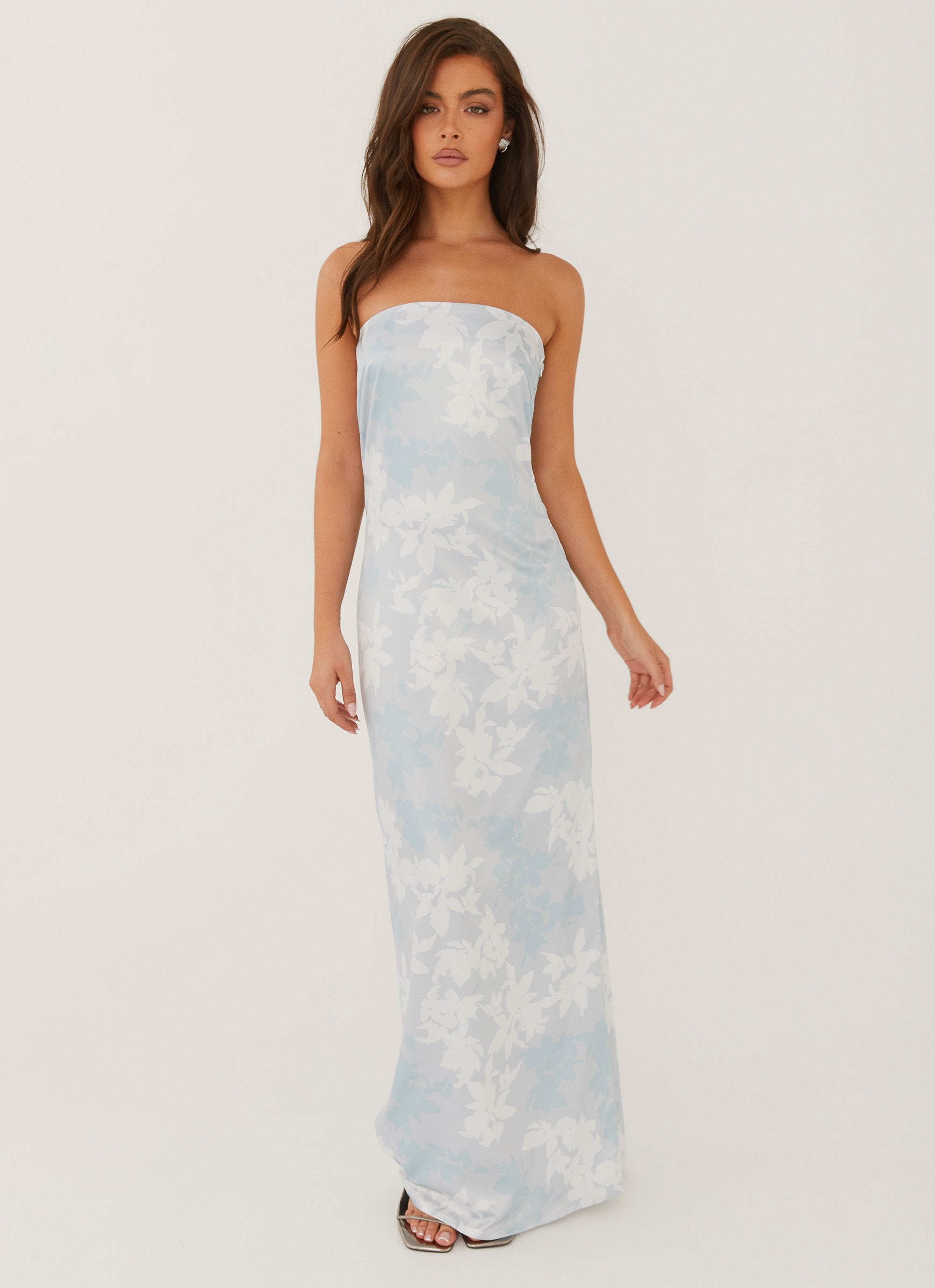peppermayo blue floral dress Tropicana Maxi 72 cm / 28.35 in Pepper Mayo Lover Floral Dress