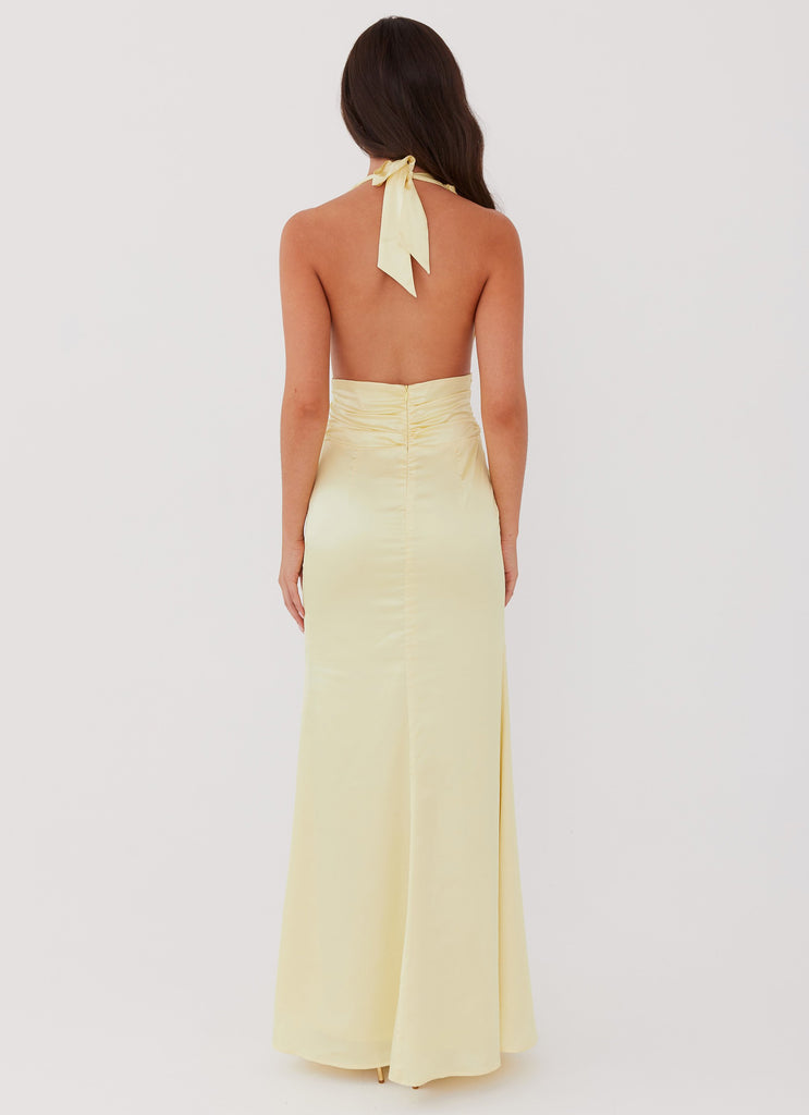 Lovelust Halterneck Maxi Dress - Lemon Peppermayo Lovelust Halterneck Maxi Dress - Lemon Peppermayo
