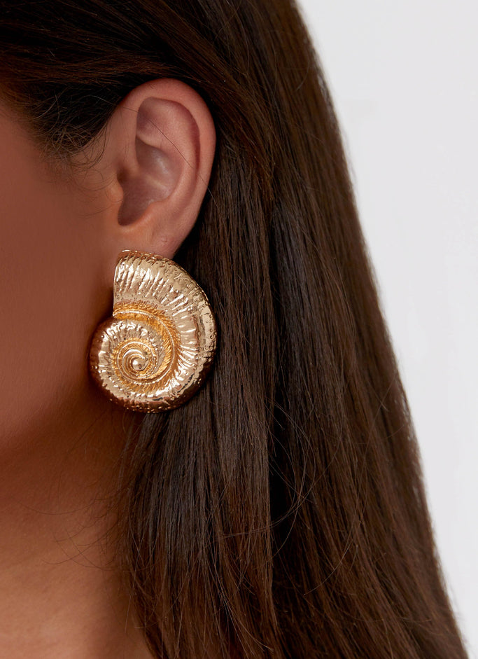 Beachcomber Earrings - Gold