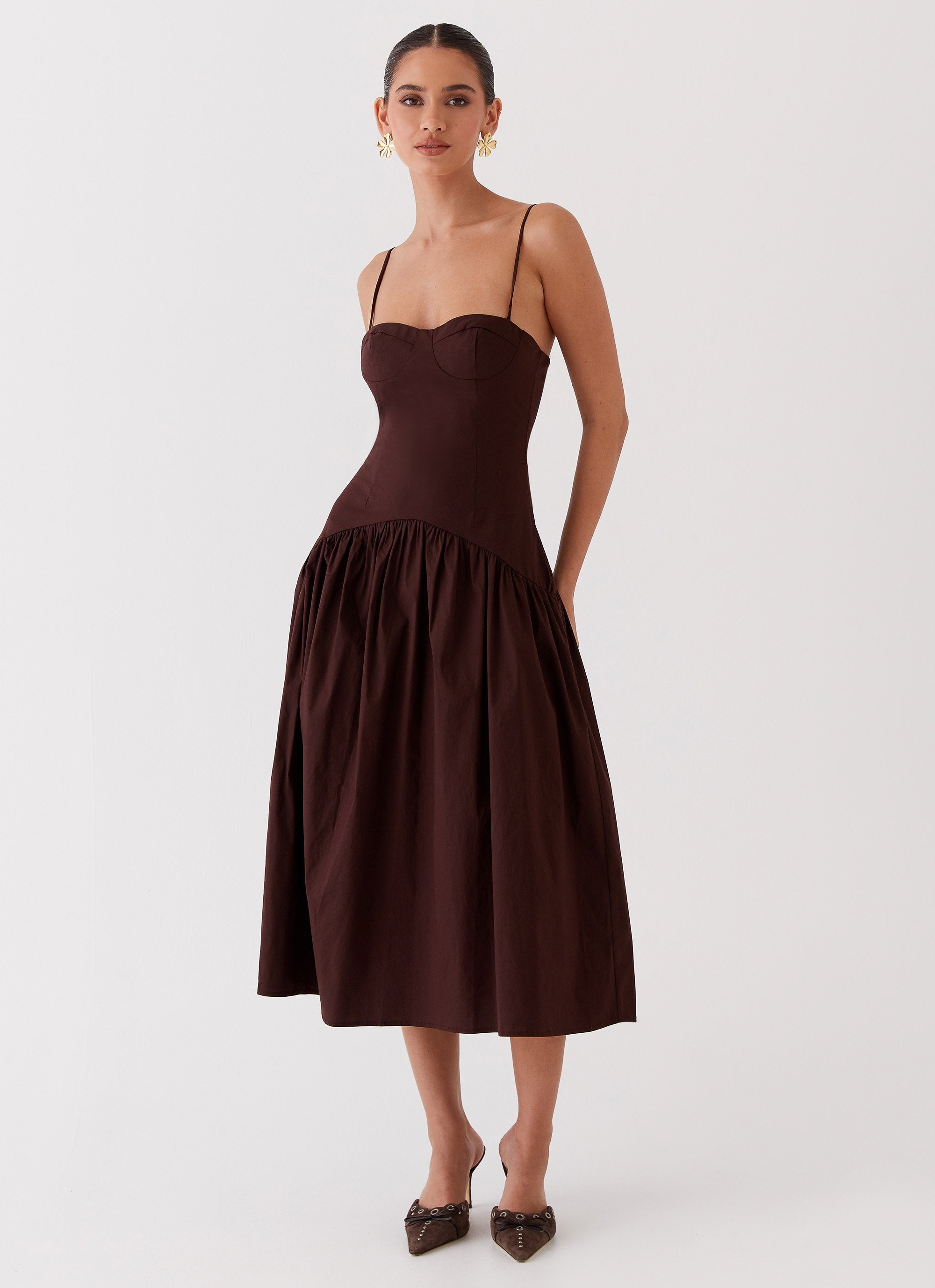 Yvette Corset Midi Dress