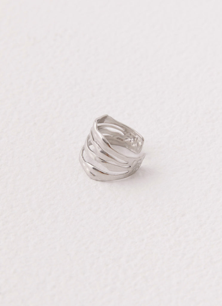 Lee Structured Ring - Silver