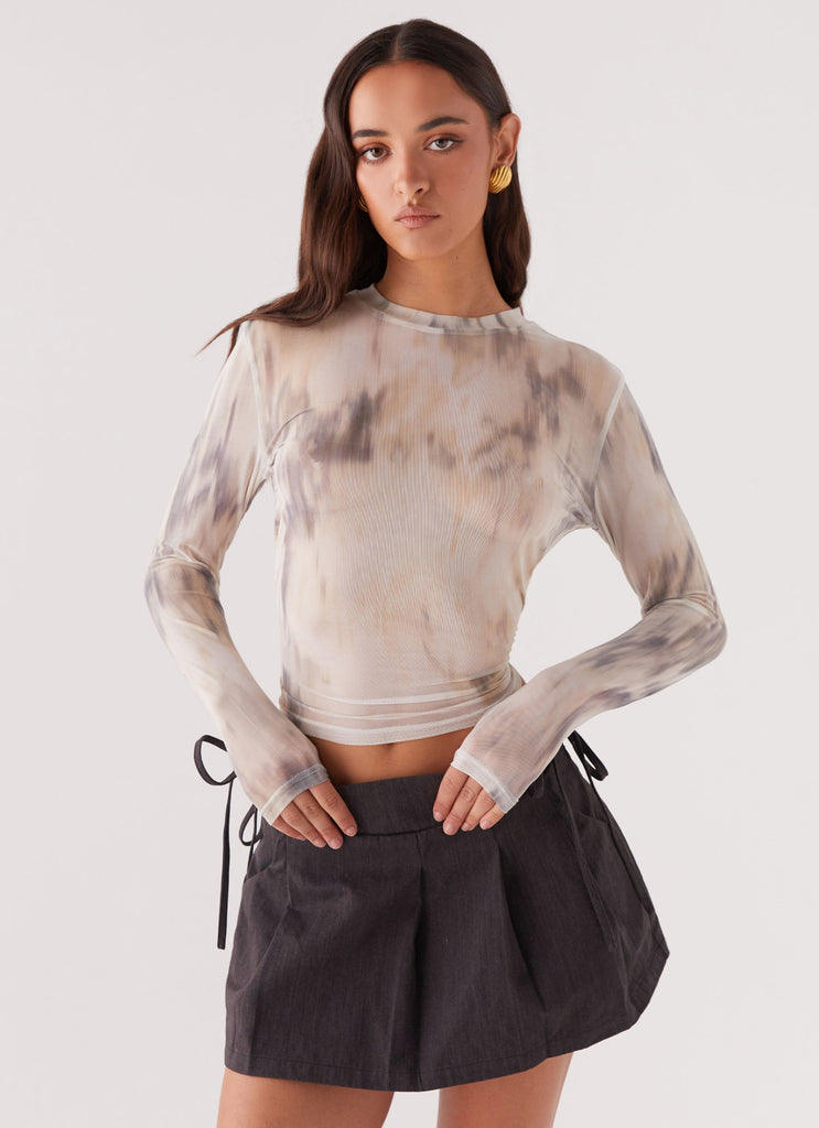 Golden Horizon Long Sleeve Top - Smoke