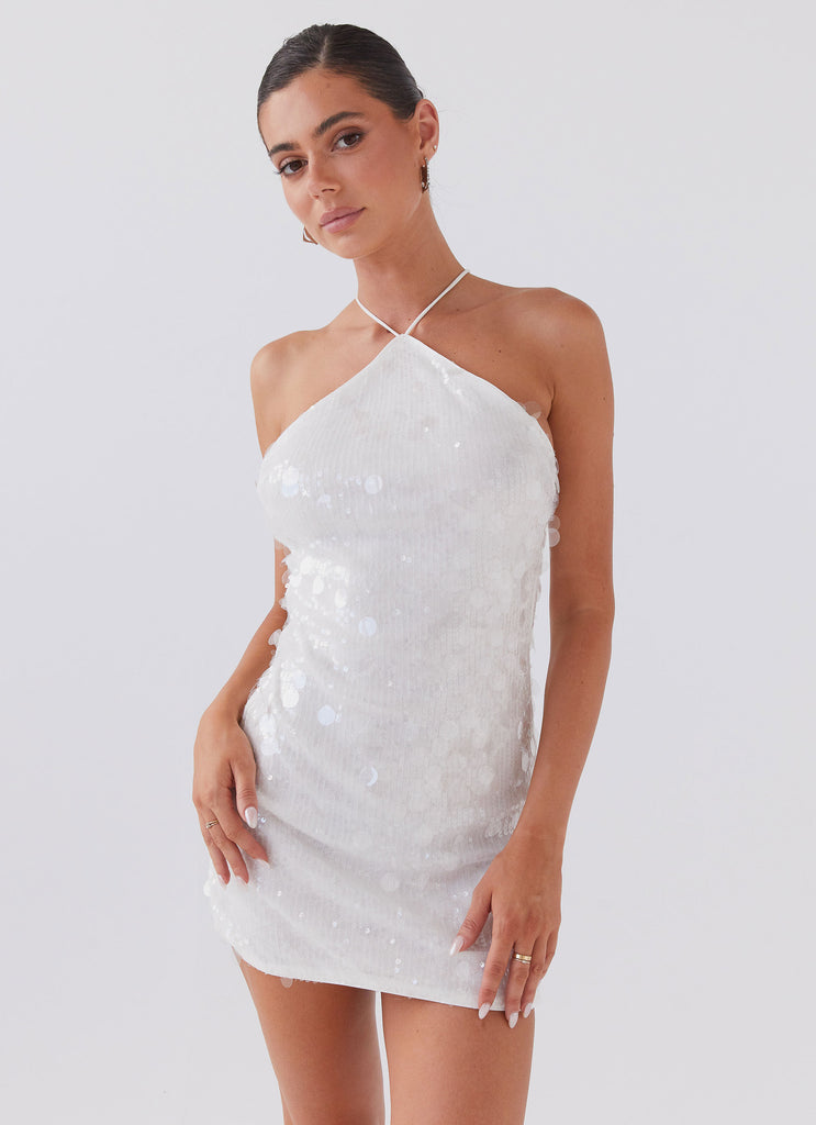 Glitz And Glamour Sequin Mini Dress - Crystal Cloud