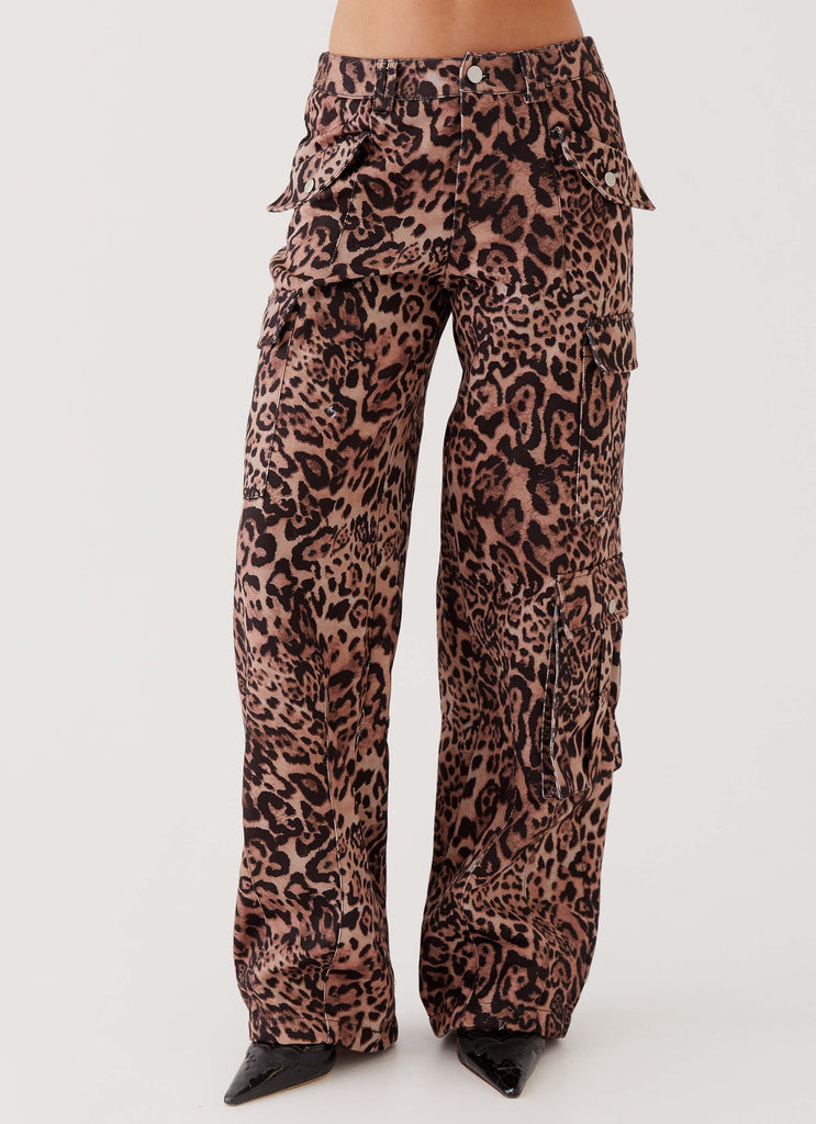 Greedy Cargo Pants Leopard – Peppermayo