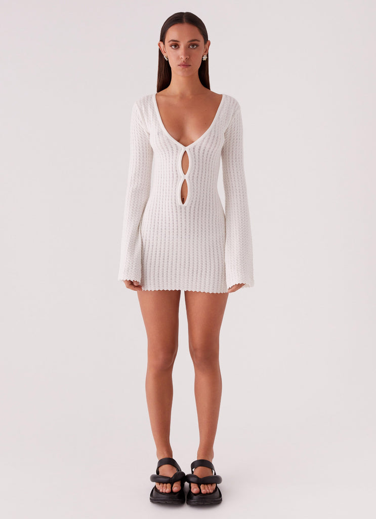 Lavelle Knit Mini Dress - Ivory Peppermayo Lavelle Knit Mini Dress - Ivory Peppermayo