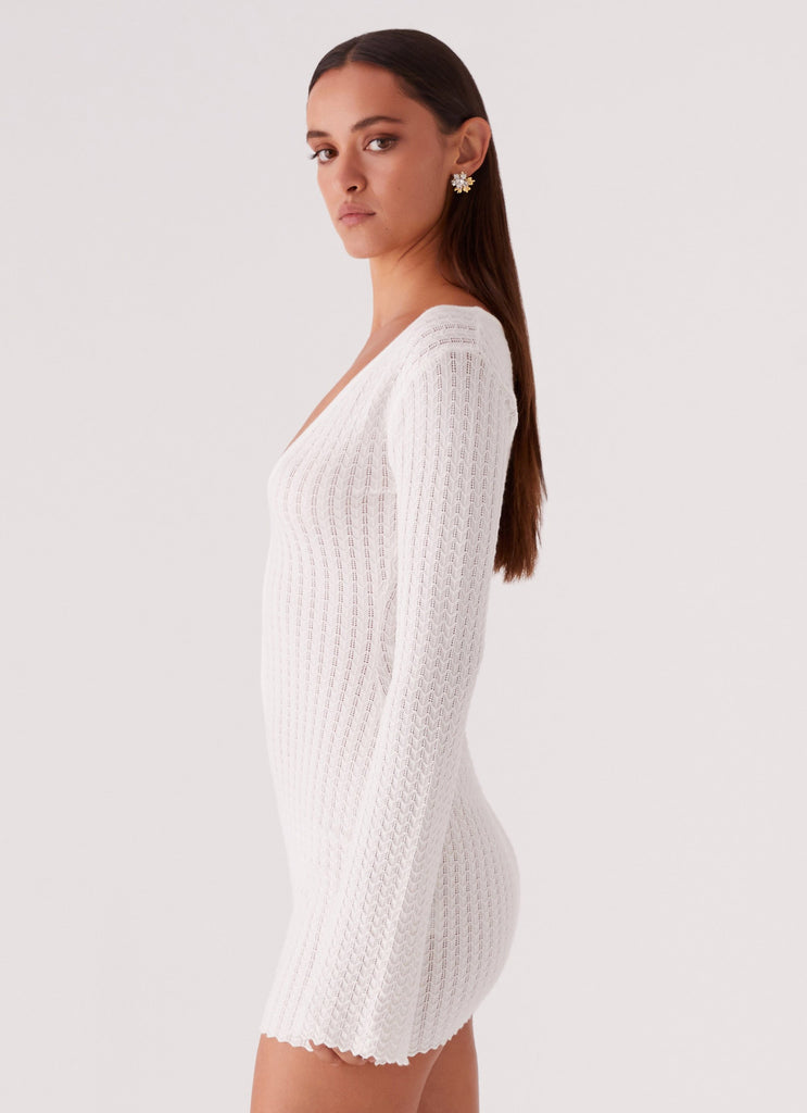Lavelle Knit Mini Dress - Ivory Peppermayo Lavelle Knit Mini Dress - Ivory Peppermayo