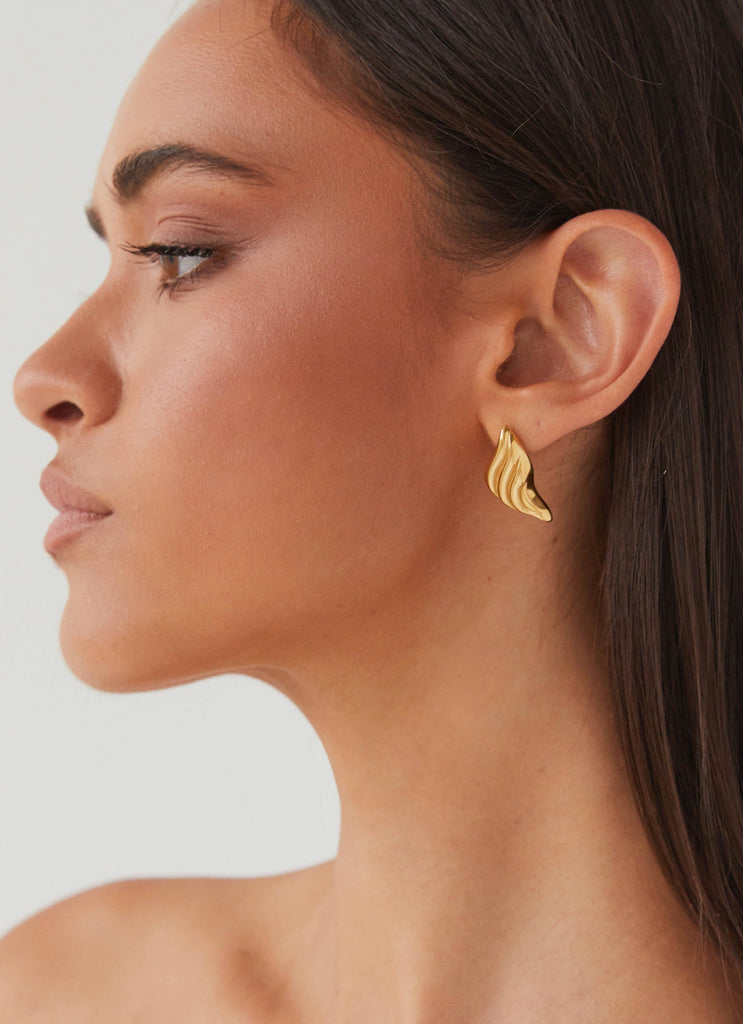 Cloud Nine Earrings - Gold