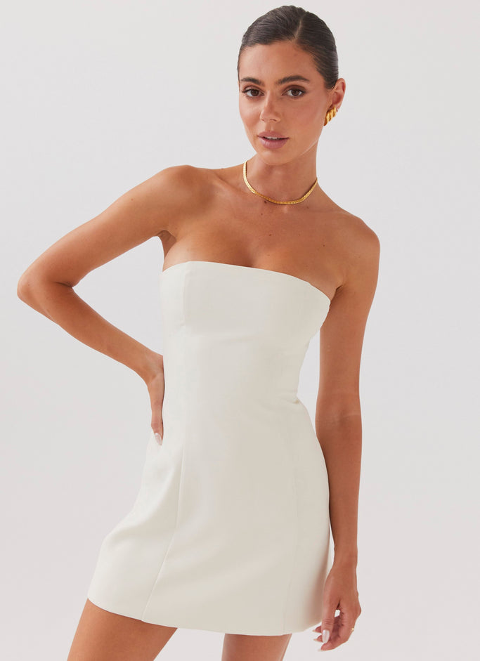 Ayanna Strapless Mini Dress - Ivory