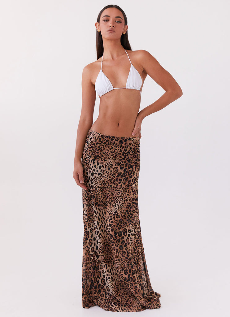 Leopard maxi skirt 80 best sale