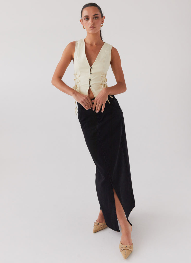 Women's Casual Denim Skirt High Waist Slim Fit A-Line Maxi Skirt Leather Skirt  Black Women (2-BU2, XS), 2-Bu2, XS : Amazon.co.uk: Fashion