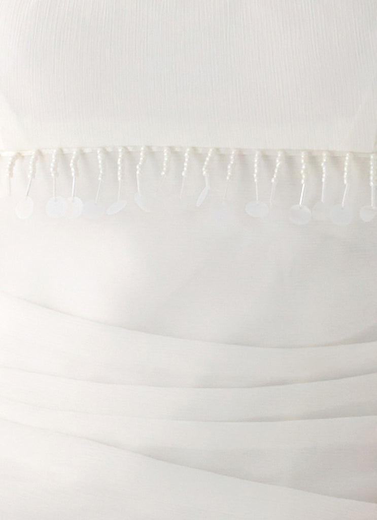 Perfect Celebrity Beaded Top - White