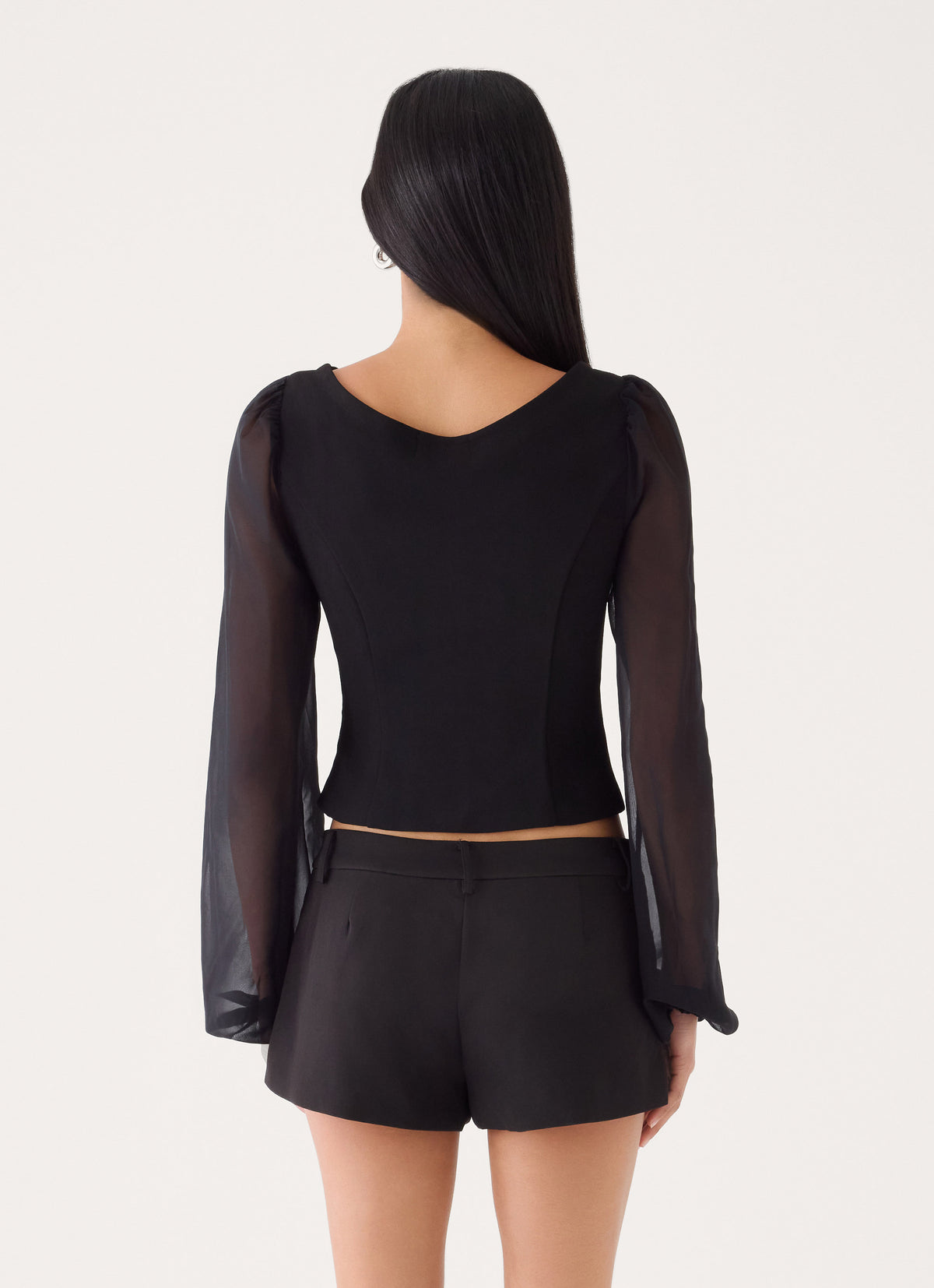 Phantom Long Sleeve Top - Black