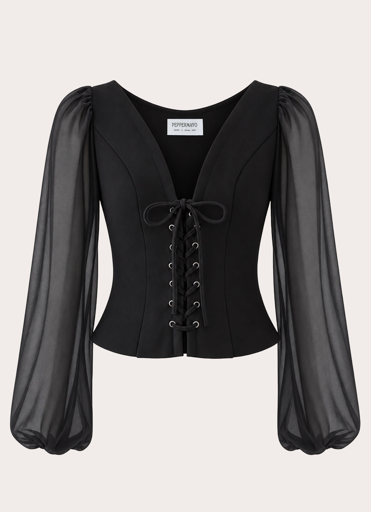 Phantom Long Sleeve Top - Black