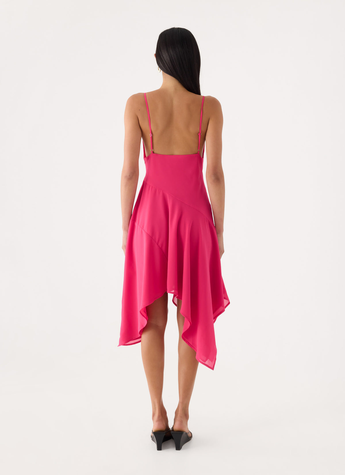 Pirama Beaded Midi Dress - Fuchsia