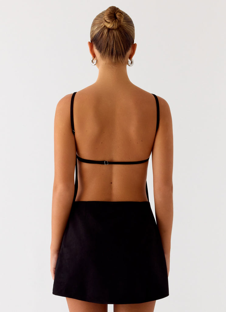 Play With Fire Mini Dress - Black