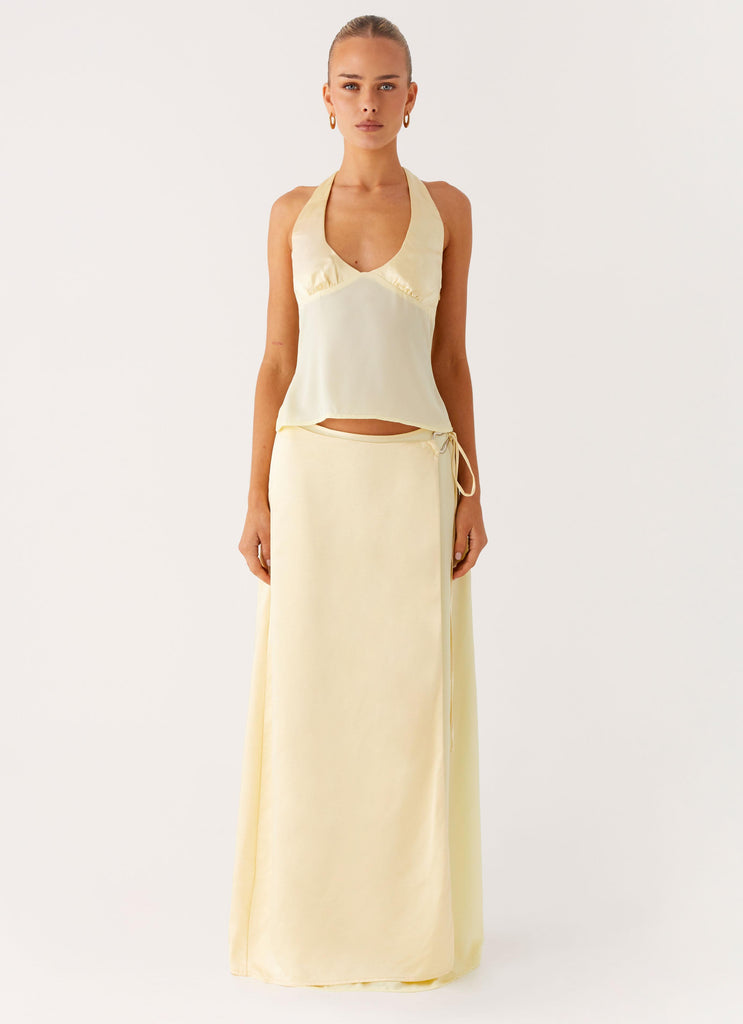 Pollie Halter Top - Yellow