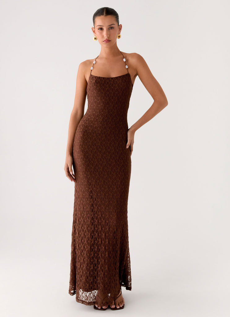 Promise Me Lace Maxi Dress - Chocolate Peppermayo Promise Me Lace Maxi Dress - Chocolate Peppermayo