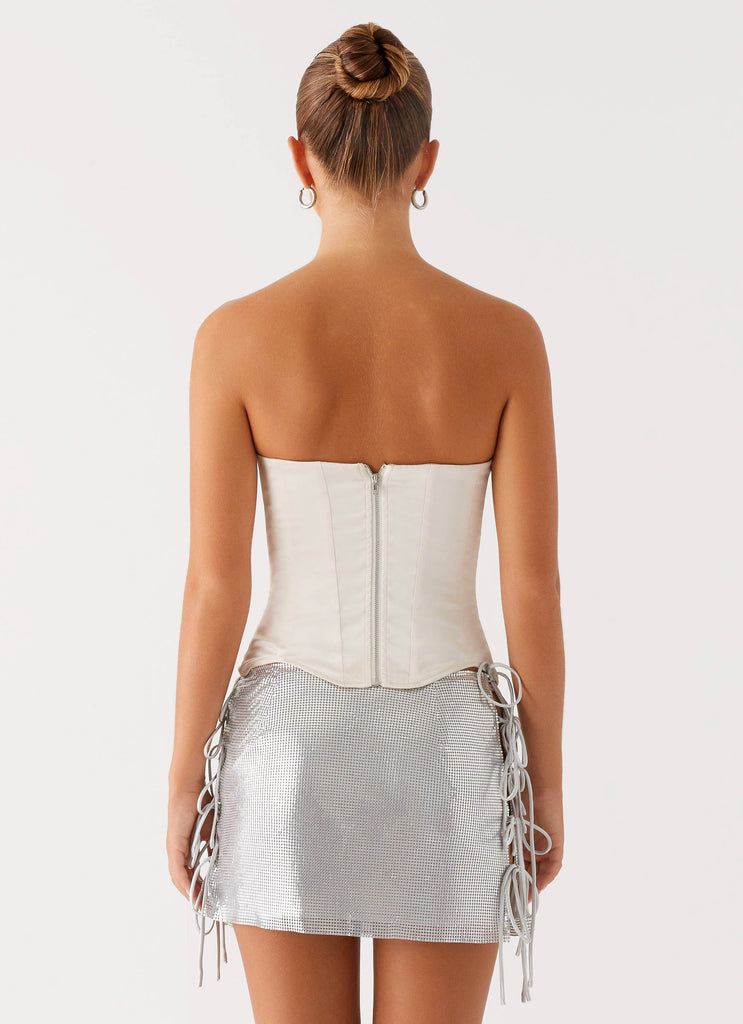 Radar Satin Corset Ivory 3