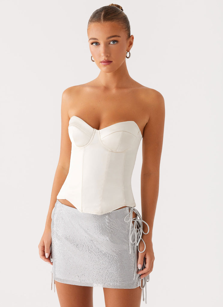 Radar Satin Corset Ivory 4
