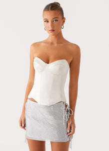 Radar Satin Corset Ivory 4