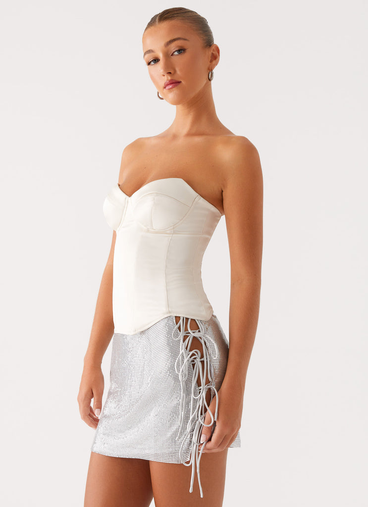 Radar Satin Corset Ivory 5