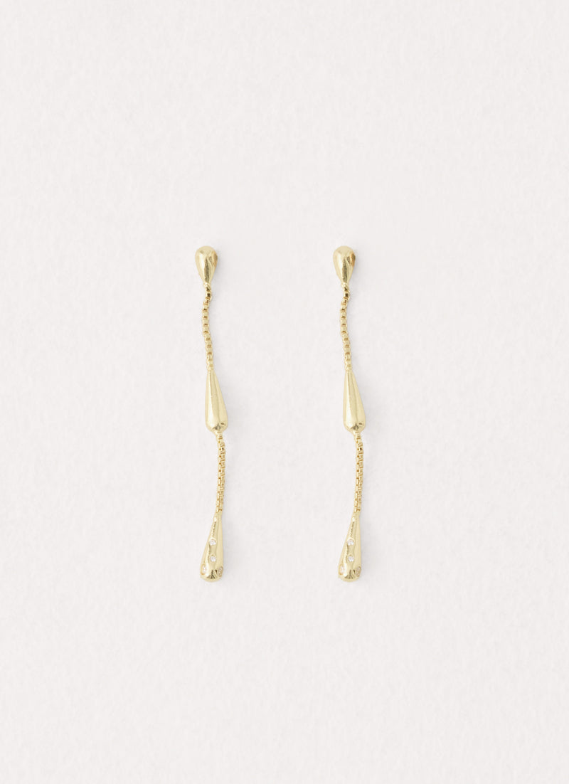 Raindrops Earrings - Gold
