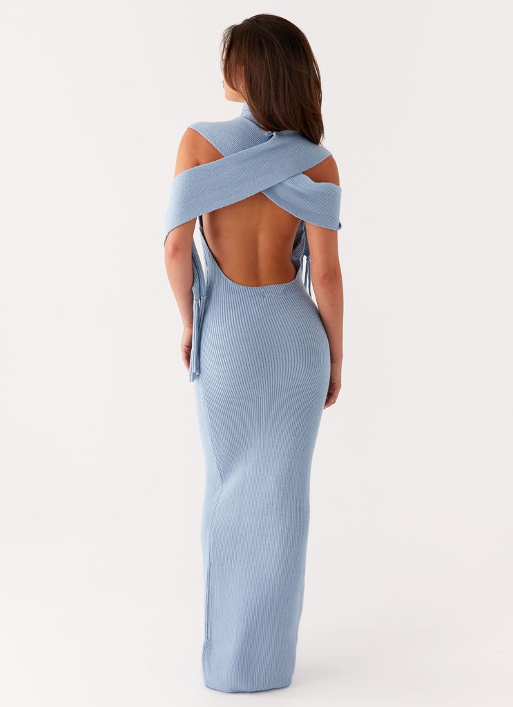 Raine Knit Maxi Dress - Blue Peppermayo Raine Knit Maxi Dress - Blue Peppermayo