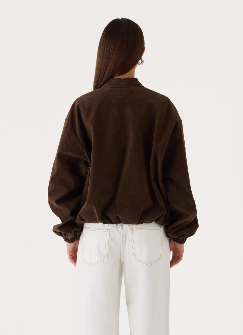 Ranya Bomber Jacket - Brown