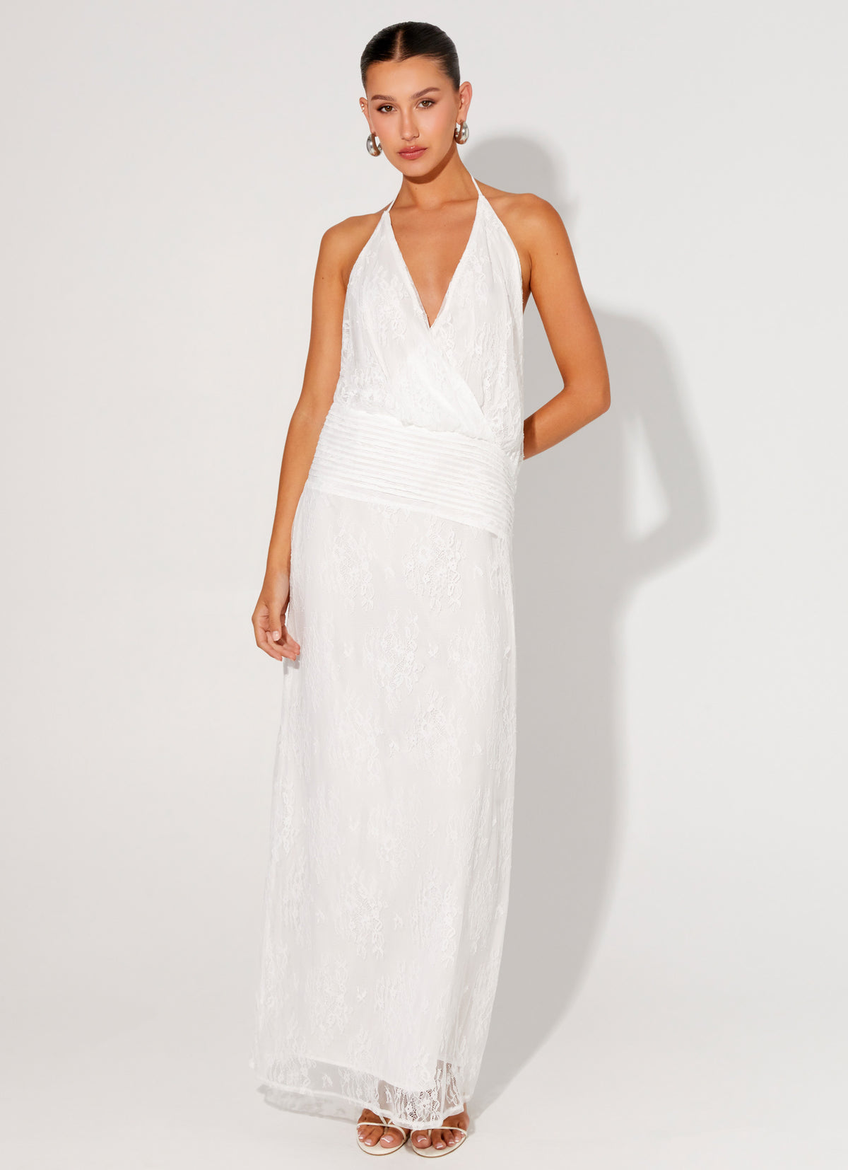 reinhart floral asymmetrical mesh dress white Blossom Maxi 34 CARE Hand Wash Cold les serein janice mesh dress