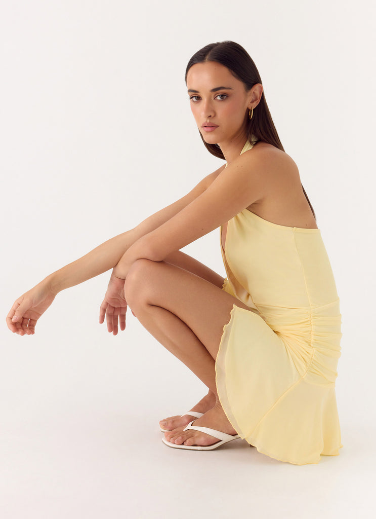 renata asymmetrical mini dress Renata Asymmetrical Mini Dress in Black Mesh