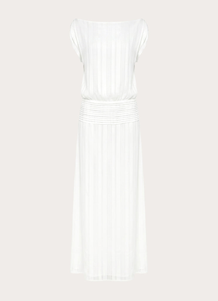 Rexi One Shoulder Maxi Dress - White