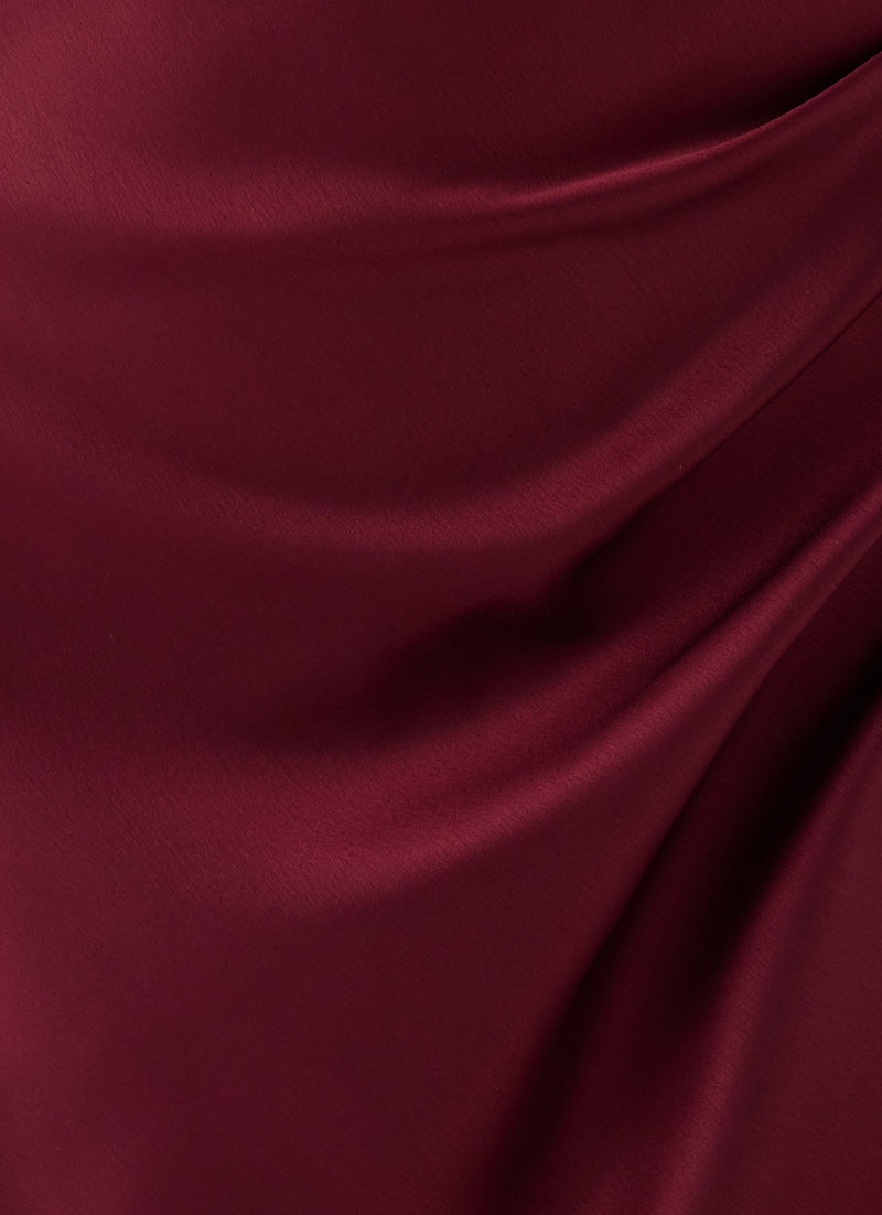 Rinari Strapless Maxi Dress - Maroon