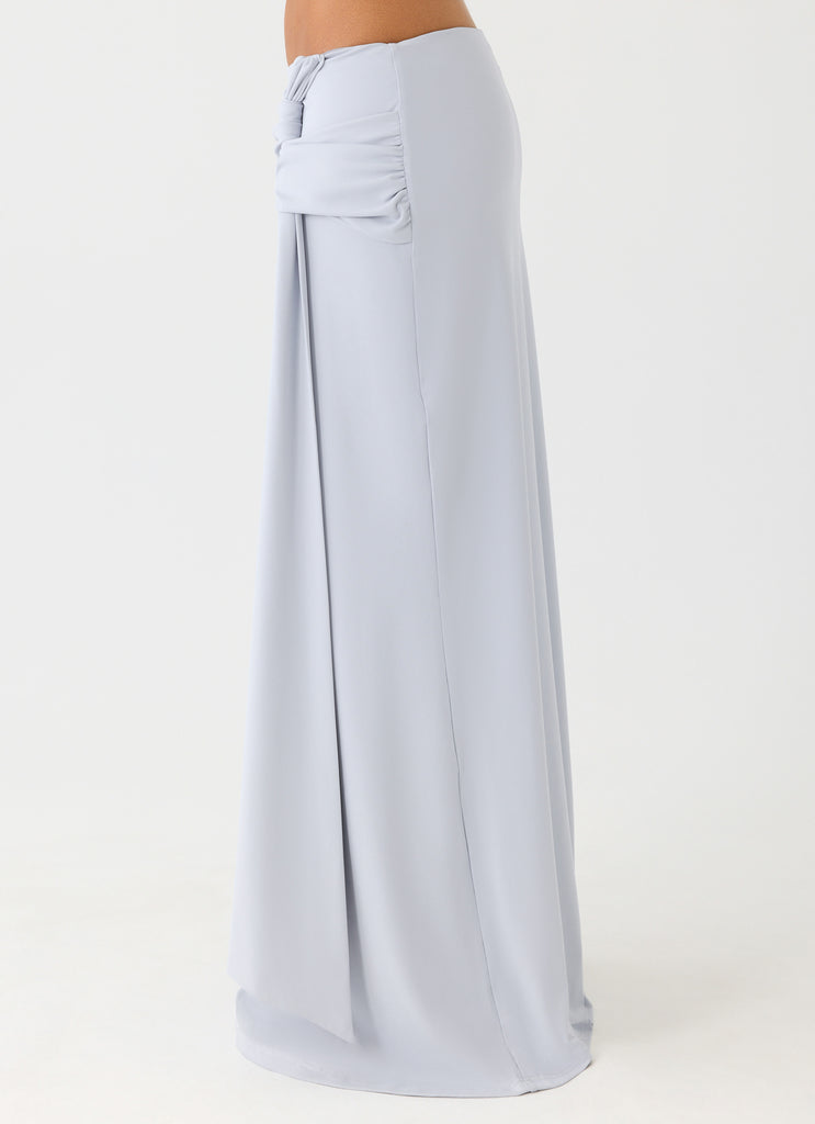Romana Maxi Skirt - Misty Blue