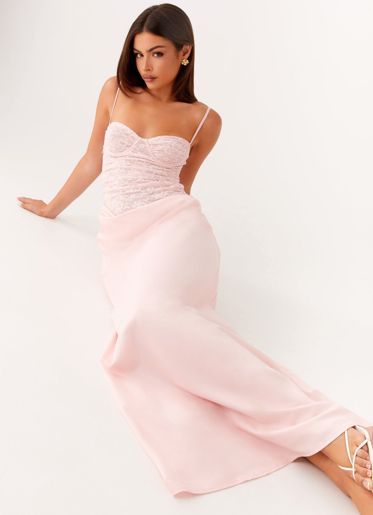 romy maxi dress Nadine Merabi Black 4 Maxi length Romy Self Tie Maxi Dress