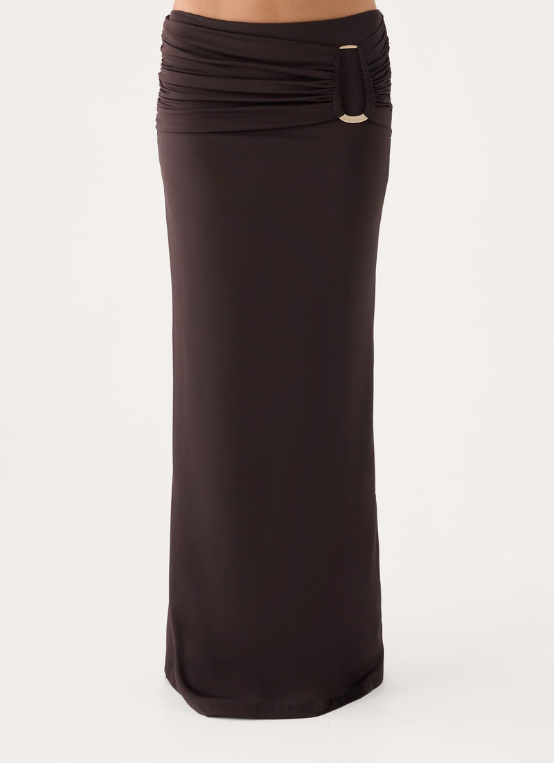 Rosanna Maxi Skirt - Chocolate