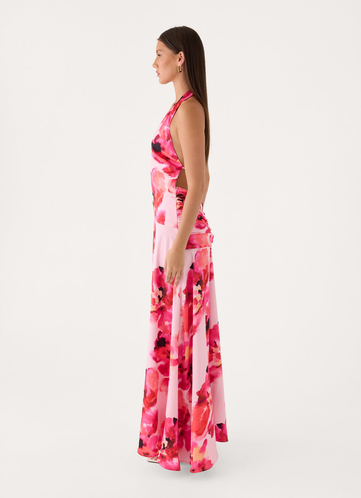 Rosey Cheeks Maxi Dress - Pink Floral