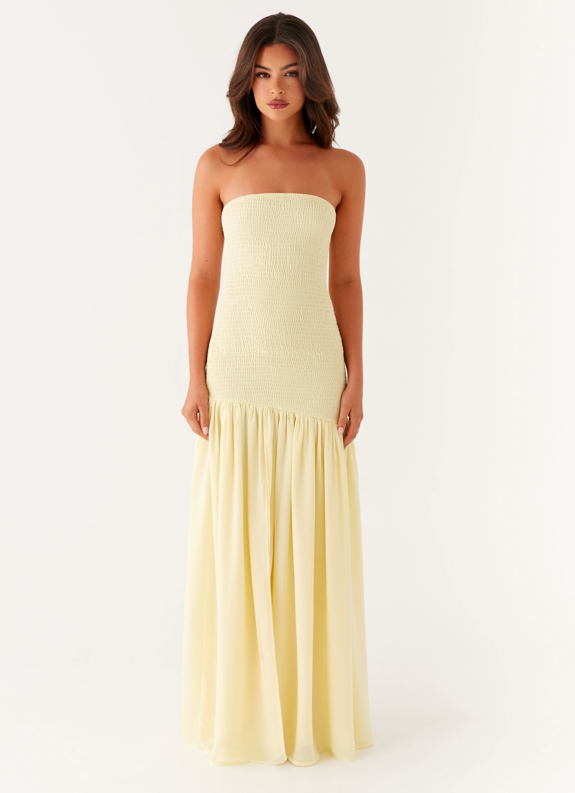 Royce Maxi Dress - Yellow – Peppermayo