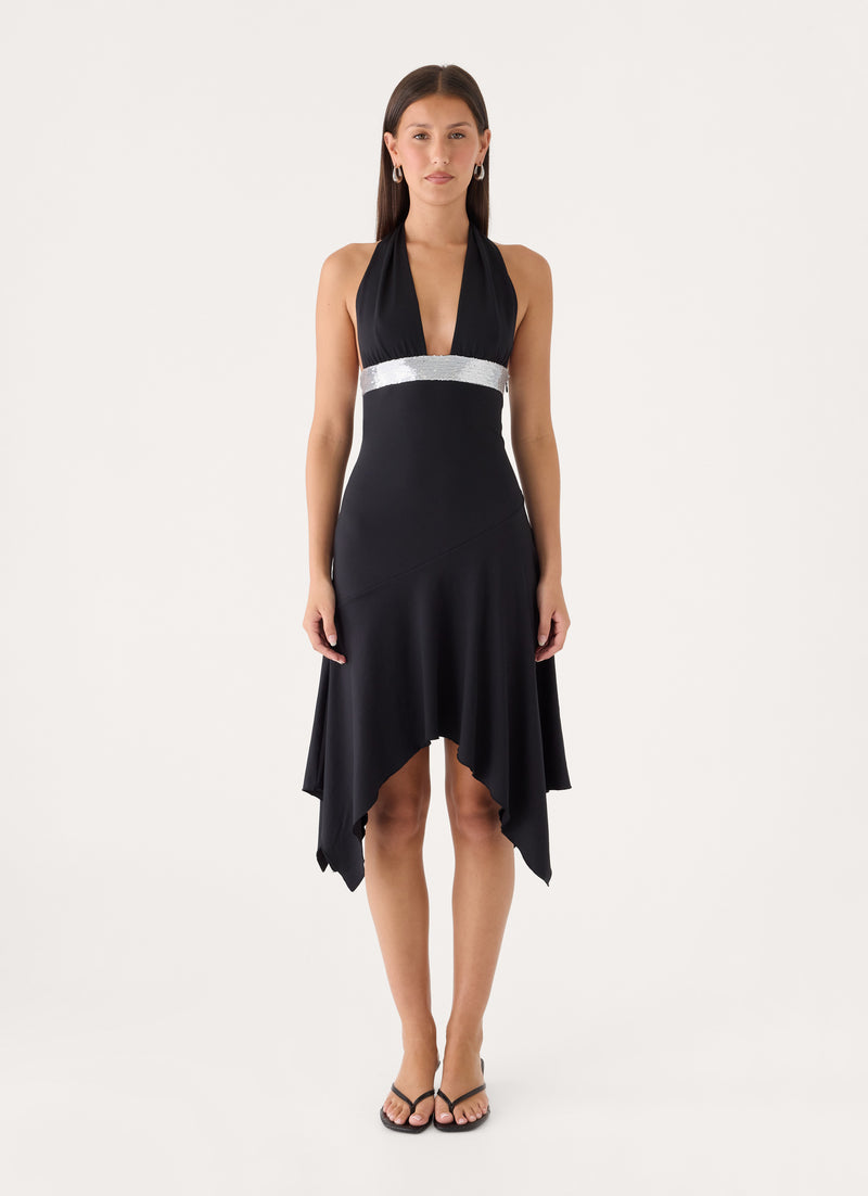 Rylae Midi Dress - Black