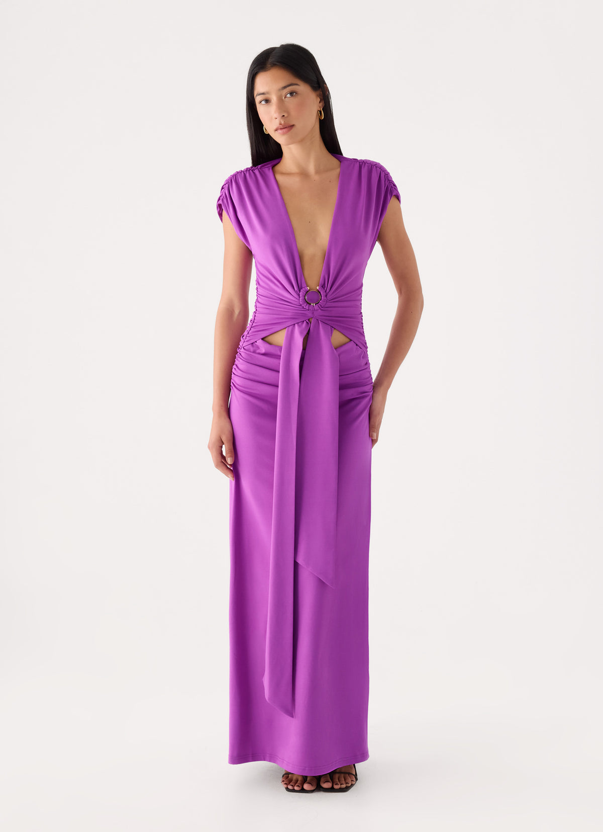Salira Hardware Maxi Dress - Purple