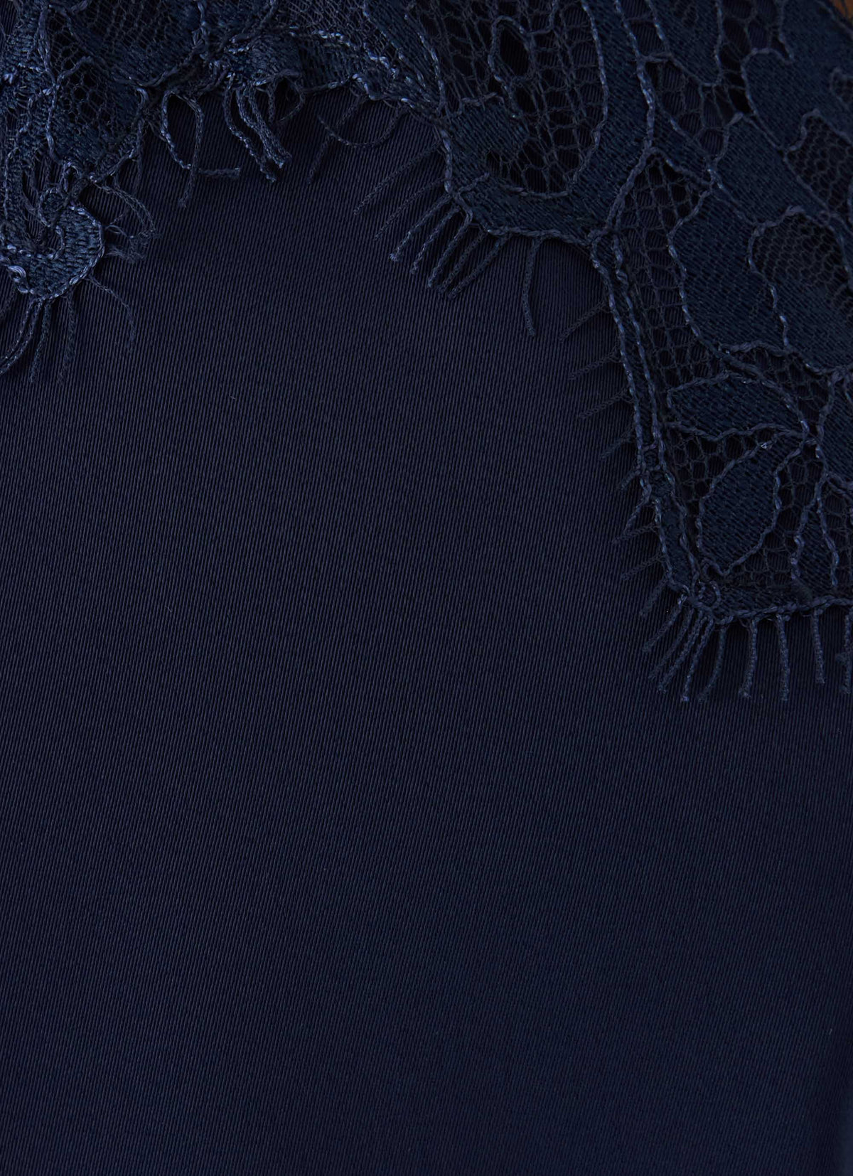 Samaria Halter Mini Dress - Navy