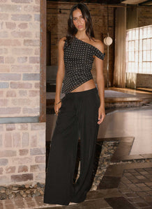 Samuel Low Rise Baggy Pants - Black