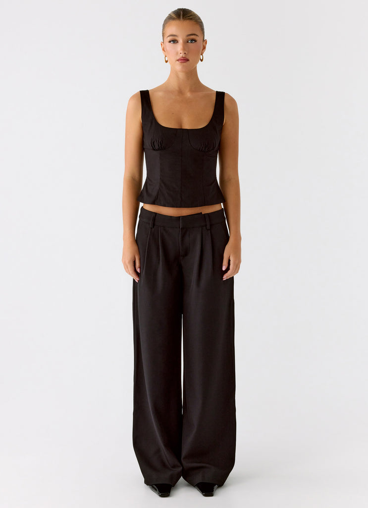 Samuel Low Rise Baggy Pants - Black
