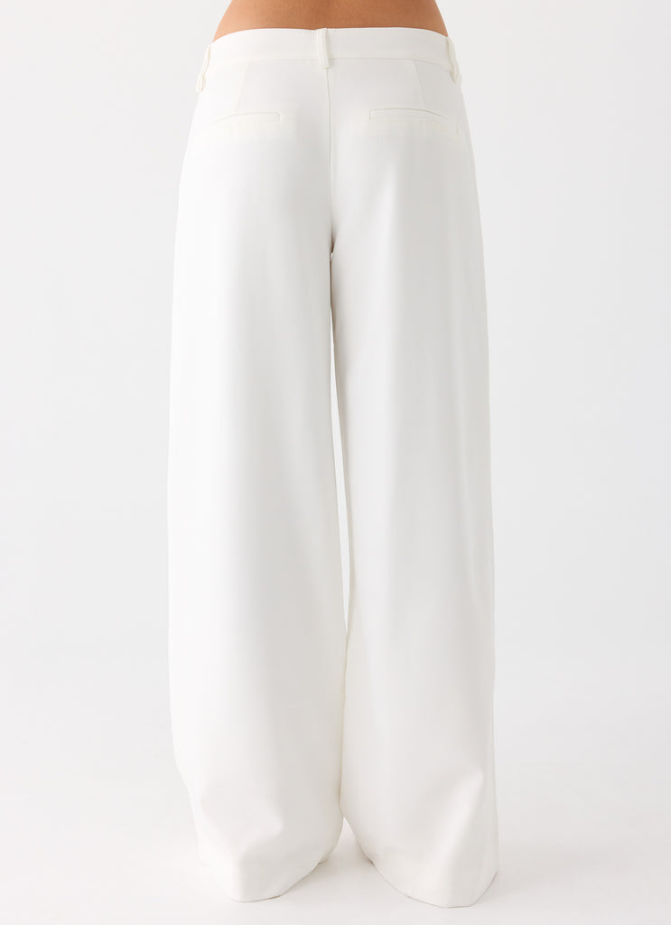 Samuel Low Rise Baggy Pants - White