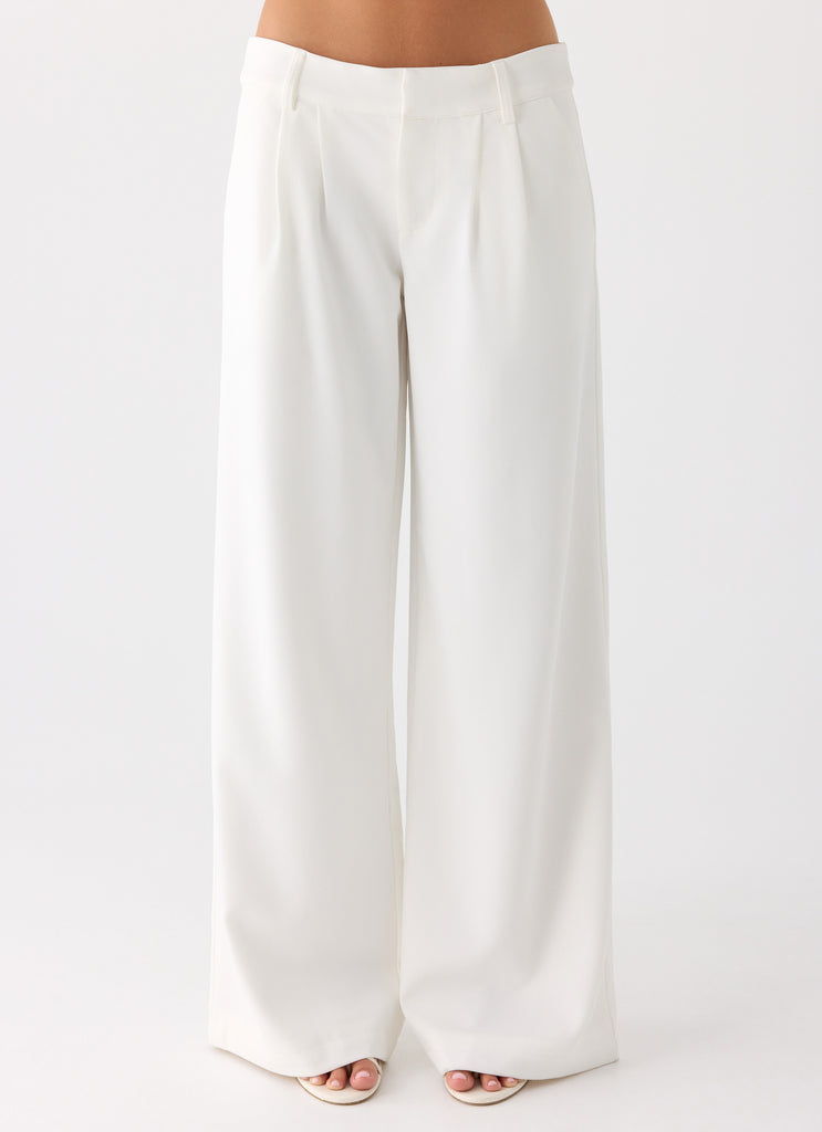 Samuel Low Rise Baggy Pants - White