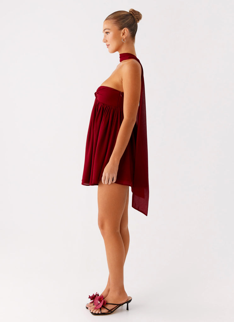 saturn mini dress Rings of Saturn Plunge Halter Mini Dress | Zebra | Womens