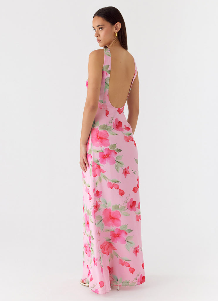Serafim Chiffon Maxi Dress - Petal Soleil