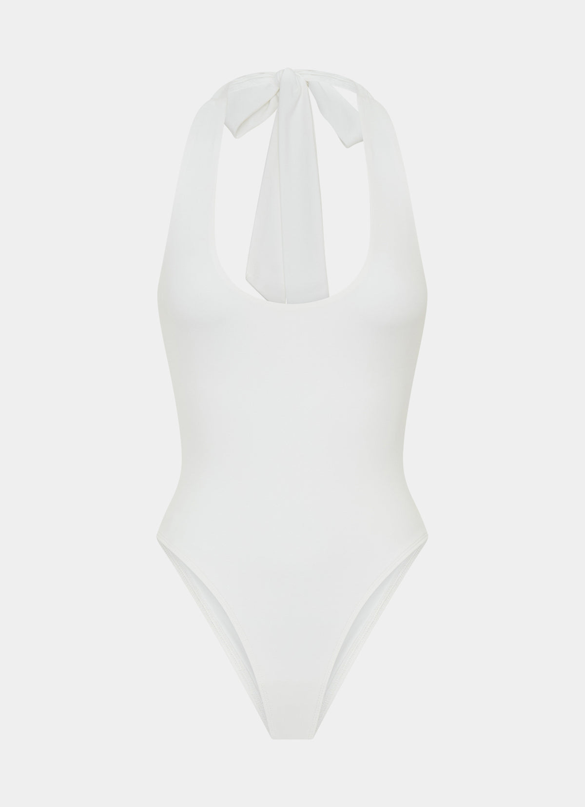 Set The Scene Halter Bodysuit - White