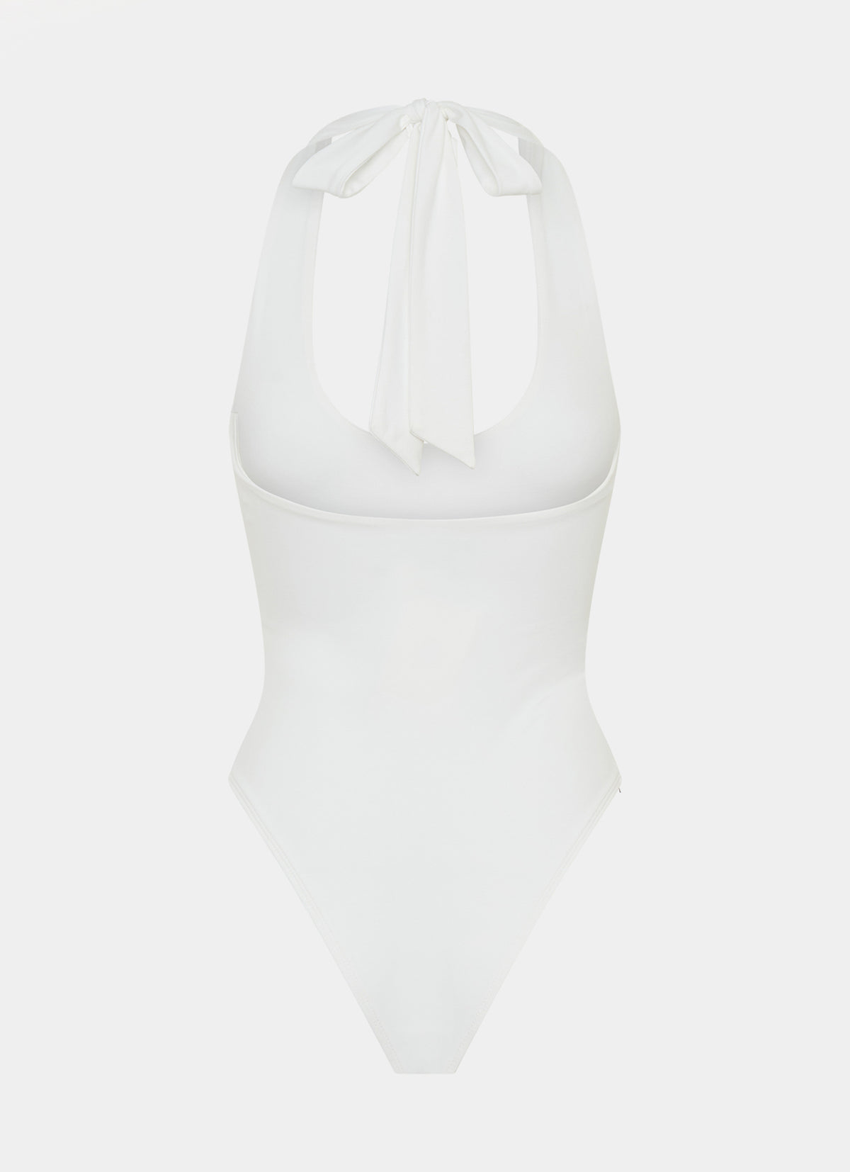 Set The Scene Halter Bodysuit - White